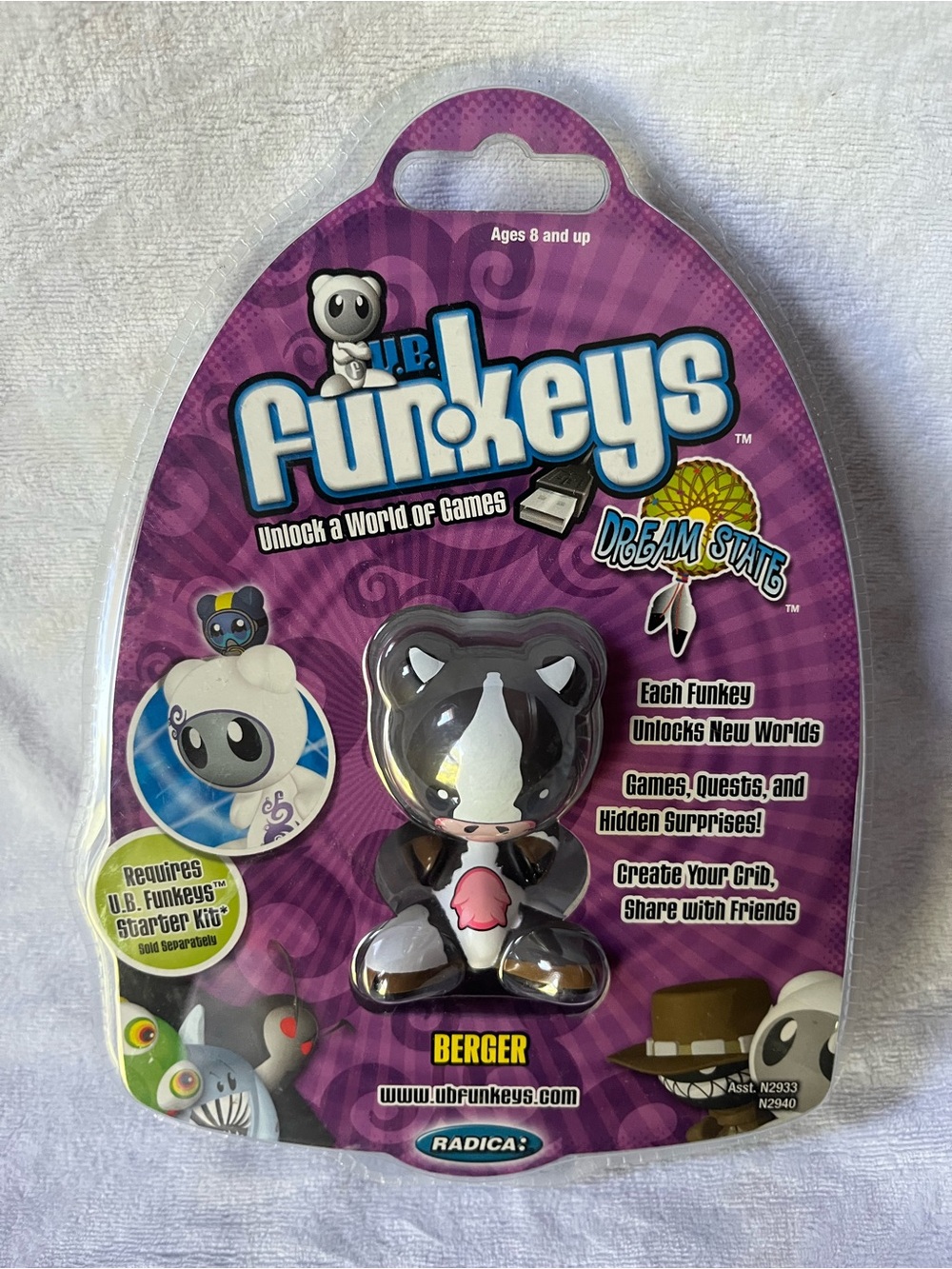 Ub Funkeys Radica New Unopened Common Berger From Dream State U.B. New Sealed